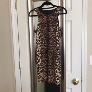 Forever 21 leopard bodycon dress